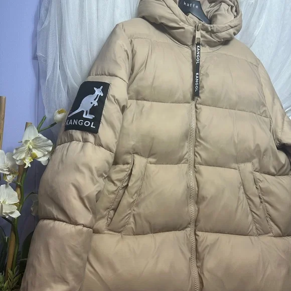 Kangol x H&M Tan Puffer Coat - Picture 7 of 14